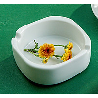 Gạt tàn vuông sứ trắng cao cấp Long Phương