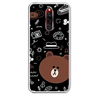 Ốp lưng dẻo cho điện thoại Xiaomi Redmi 8 - 0156 BROWN05 - Hàng Chính Hãng