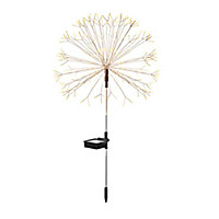 150 LEDs Solar Powered Energy Firework Design Fairy String Light Lawn Lamp with 8 Different Lighting Modes Effects