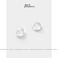 Chốt nút su khuyên tai Darkphoenix Silicon trong suốt AC06 - Sản xuất theo công nghệ Hàn Quốc