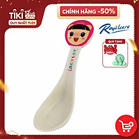 Thìa cán ngắn chất liệu bột tre Bamboo kháng khuẩn D7066 ROYALCARE- - ăn dặm an toàn cho cho sức khỏe của bé - tặng đồ chơi tắm 2 món
