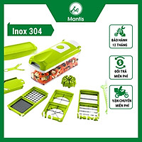 Dụng Cụ Cắt Gọt Tích Hợp Dao Cắt Thái Gọt Nạo Bào Sợi Rau Củ Quả Kiểu Hạt Lựu