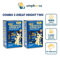 Thực phẩm hỗ trợ tăng chiều cao cho trẻ Great Height Two - Combo 2 Great Height Two