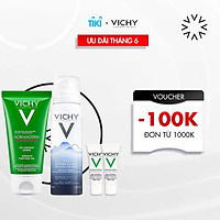 Bộ sản phẩm nước xịt khoáng cấp ẩm và bảo vệ da Vichy Mineralizing Thermal Water