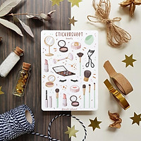 Sticker Sheet - Beauty - Chuyên dán sổ | Bullet Journal Stickers, Make Up Stickers, Self Care Stickers, Beauty Sticker