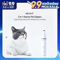 PEKIT Dụng cụ 2 trong 1 Tông đơ cạo lông cho vật nuôi và chải lông cho vật nuôi 600mAh có thể sạc lại điện không dây