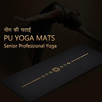 Thảm Tập Yoga 183*68CM Gel Yoga 6ft Cao Su PU Thảm Tập Thể Thao Và Thảm Tập Thể Dục Dày Pilates kèm Vị Trí Đường