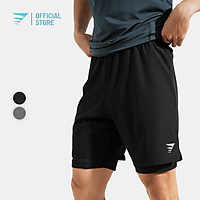 Quần đùi nam thể thao Alpha-X 2 lớp, quần short chuyên tập gym thun co giãn cao cấp