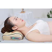 Gối Massage Hồng Ngoại 16 Bi - GM563 - Giảm đau mỏi tại nhiều vị trí trên cơ thể, nguồn điện áp an toàn, tiết kiệm điện năng, dùng được trên ô tô tiện lợi