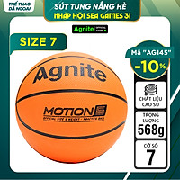 Quả bóng rổ cao su cỡ số 7 Agnite - Cao su chống bẩn, không mòn, bền, cho người chơi thể thao chuyên nghiệp - Hàng chính hãng - F1103