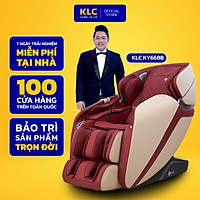 Ghế massage toàn thân KLC K6688, công nghệ nhiệt hồng ngoại kết hợp con lăn 4D, chất da cao cấp