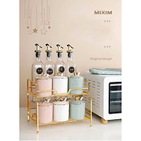 SET GIA VỊ 6 LỌ SỨ ĐỦ MÀU + 4 BÌNH THUỶ TINH