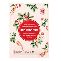 Bộ 10 miếng mặt nạ tinh chất Hồng Sâm Dabo I Need Nature Mask Sheet Red Ginseng 23g