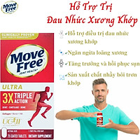 Hỗ Trợ Giảm Đau Nhức Xương Khớp Schiff Move Free Ultra Triple Action Nhập Khẩu Mỹ Chứa Collagen Type 2, Hyaluronic Acid, Boron Giúp Ngăn Ngừa Loãng Xương, Tăng Trưởng Và Hồi Phục Sụn, Sản Xuất Nhầy Bôi Trơn Khớp - Hộp 75 Viên
