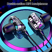Tai Nghe nhét tai Có Dây 3.5Mm Âm Thanh Nổi HiFi Hai bên Tai Nghe Chơi Game Thể Thao Có Micrô Dành Cho Điện Thoại