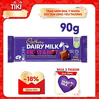 Sôcôla Trái Cây và Hạt Cadbury Dairy Milk 90g