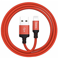 CÁP SẠC DÂY SẠC NHANH DÂY BỌC DÙ HOCO X14 1M Lightning cho iPhone iPad - HÀNG NHẬP KHẨU