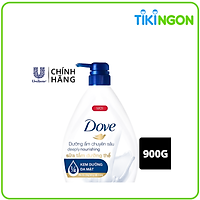Sữa Tắm Dưỡng Thể 530G Dove Dưỡng Ẩm Chuyên Sâu Deeply Nourishing Với 1/4 Kem Dưỡng Da Mặt