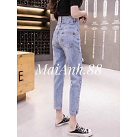 Quần baggy - quần jean baggy nữ cạp cao MaiAnh.88 phong cách Street style 3 size S M L