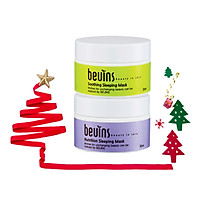 Combo 2 Mặt Nạ Ngủ Beuins: Mềm Mượt Da Soothing Sleeping Mask & Cung Cấp Dưỡng Chất Nutrition Sleeping Mask
