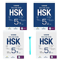 Combo Giáo Trình Chuẩn HSK 5 Bài Học và Giáo Trình Chuẩn HSK 5 Bài Học ( Tặng Kèm Viết )