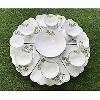 Bộ bát hoa mặt trời. Gốm sứ Bát Tràng cao cấp.