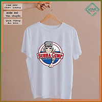 ÁO THUN AOMIVN Bubba Gump Shrimp20t4 TAY LỠ CÁ TÍNH PHÔNG IN PHONG CÁCH HÀN QUỐC AOMI DU LỊCH