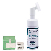 Sữa Rửa Mặt Kiềm Dầu Bạc Hà Ngăn Ngừa Mụn, Sáng Da Tặng Kem Ngày Cool Cream Chống Nắng, Makeup Dr Lacir 5Gr