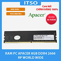 RAM Apacer DDR4 DIMM 2666-19 8GB RP (World Wide) (A4U08G26CRIBH05-1) - Hàng chính hãng