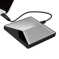 External CD DVD Drive, USB 3.0 Slim Portable External CD DVD Rewriter Burner Writer, High Speed Data Transfer For PC Laptop