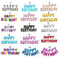 Chữ happy birthday bong bóng