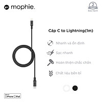 Dây Cáp USB-C To Lightning Chuẩn MFi Cho iPhone Mophie 1m - Hàng Chính Hãng