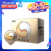 Bao cao su OLO tăng hưng phấn Ice & Fire lửa băng, siêu mỏng, nhiều gel - Hộp 10 bcs