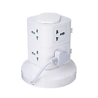 UK Multi Layer Vertical Tower Socket USB Port Outlet Charger Power Strip Protector