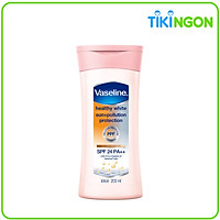 Sữa Dưỡng Thể 200ml Vaseline Dưỡng Ẩm Sáng Da Chống Nắng Spf24Pa++ Sun + Pollution Protection Bảo Vệ Da Tới 4H Với Spf 24 Pa++