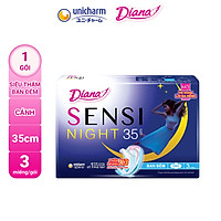 Băng Vệ Sinh Diana Sensi Ban Đêm 35cm 3 Miếng/Gói