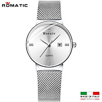 ĐỒNG HỒ NỮ ROMATIC ITALIA - DÂY TITANIUM SANG TRỌNG + TẶNG HỘP & PIN