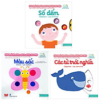 Combo Sách Chuyển Động – Song Ngữ Anh – Việt: Màu Sắc + Số Đếm + Các Từ Trái Nghĩa