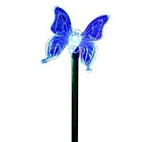 LED Solar Garden Stake Light Multi Color-Changing Butterfly, Dragonfly Garden Decor Figurines Lights Outdoor Landscape Lighting fo