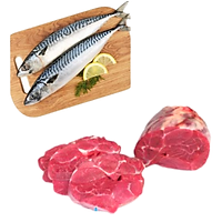 Combo 45: 1kg Cá saba Nhật + 1kg Bắp bò Úc