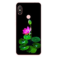 Ốp Lưng Dẻo Cho Điện Thoại Xiaomi Redmi Note 6 Pro - Lotus 02