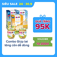 Combo ăn dặm HiPP Organic số 10: Giúp bé tăng cân dễ dàng