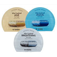 Combo 10 Mặt nạ lá nguyên khối cao cấp dưỡng da Banobagi Vita CocktailFoil Mask30ml x10 (Instensive Lifting, Instensive Brightening, Instensive Moisturizing)