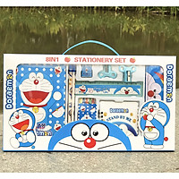 Bộ dụng cụ học tập đa năng 8 món kèm sổ kế hoạch cho bé hộp 37,5x21x2cm