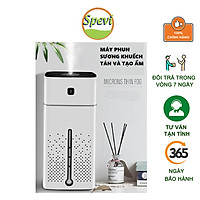 Máy Phun Sương Tạo Ẩm Kết Hợp Với Đèn Ngủ Led 7 Màu SPEVI, Dung Tích Lớn, Thời Gian Sử Dụng Lên Đến Hơn 24h - Hàng Chính Hãng