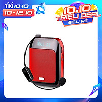 Máy trợ giảng không dây T20 UHF có bluetooth, âm thanh to rõ, chống rút rít bắt xa khoảng cách lên đến 40m, tặng túi đựng máy + micro có dây cài áo- Hàng Chính Hãng