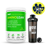 Combo Thực phẩm bổ sung Amino Lean RSP - Tăng cơ - Giảm mỡ - Phục hồi năng lượng - 70 Lần Dùng & Tặng kèm Shaker 600ml (mẫu ngẫu nhiên)