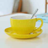 Ly Cafe Sứ Cao Cấp Kèm Thìa Inox - Thép Không gỉ