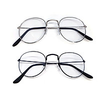 Mắt kính thời trang chống bụi gọng sắt tròn K024 n0bita unisex nam nữ style giả cận, phong cách tri thức, lịch sự