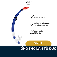 Ống thở lặn nhập khẩu từ Đức thương hiệu Fashy, đạt tiêu chuẩn chất lượng Châu Âu, thiết kế phù hợp lặn hồ, biển cho cả nam, nữ, trẻ em từ 12 tuổi trở lên